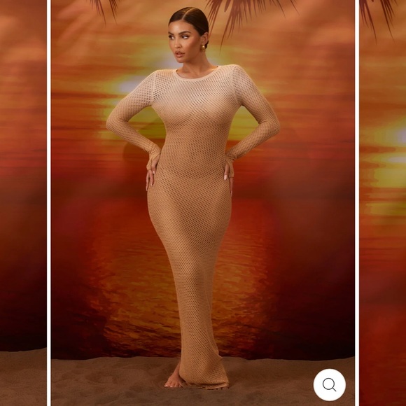 Wanderdoll Ombré SOLSTICE CROCHET MAXI DRESS - Picture 1 of 3